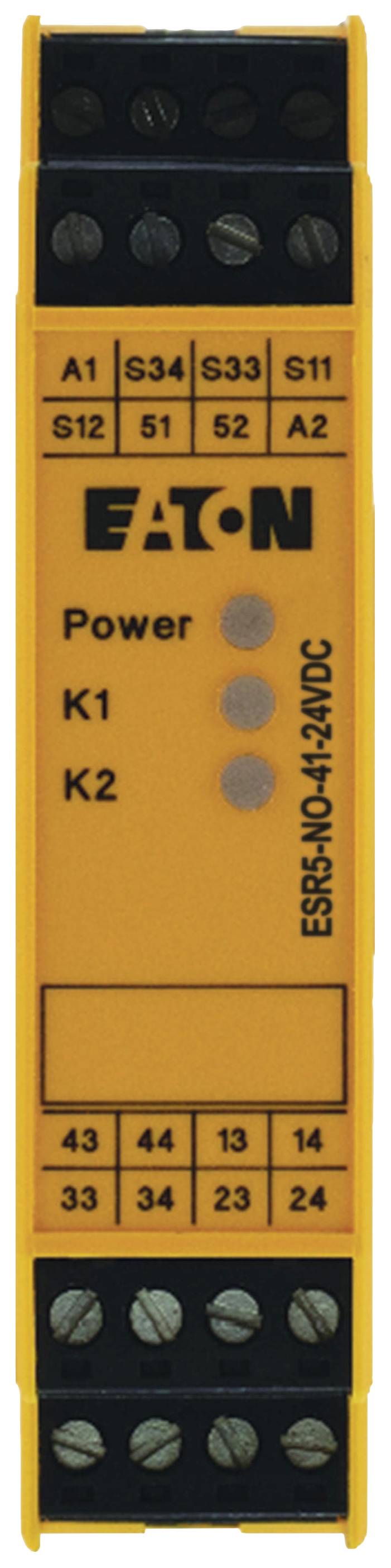 EATON ELECTRIC ESR5-NO-41-24VDC Automatiseringsmodule: veiligheidsrelais; 24VDC; IN: 4; ESR5; IP20 - 1 stuk-0