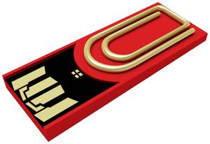 Conrad Xlyne clip/me USB-stick Bulk 8 GB Rood CM08CR002 USB-A 2.0 aanbieding