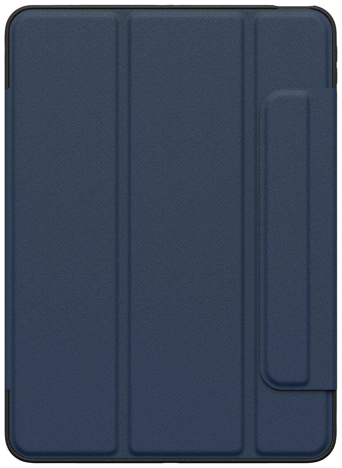 Beschermhoes voor tablet, donkerblauw, met stevig opvouwbaar ontwerp. Beschermt het apparaat en biedt verschillende standen.