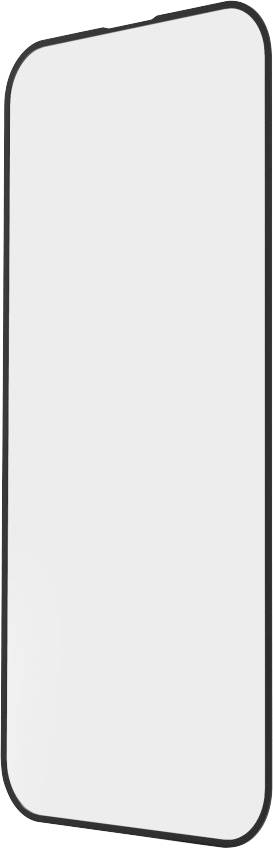 Leeg, wit smartphoneschermontwerp met zwarte rand.