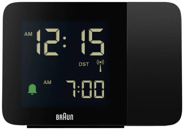 Braun BC15B-DCF Wekker Zendergestuurd Zwart