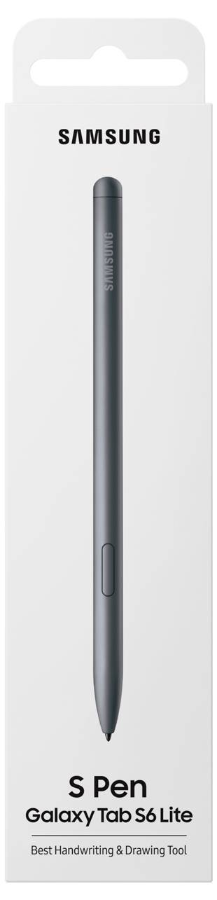 Verpakking van een grijze S Pen voor de Samsung Galaxy Tab S6 Lite. Tekst: 'Beste Handschrift & Teken Gereedschap'