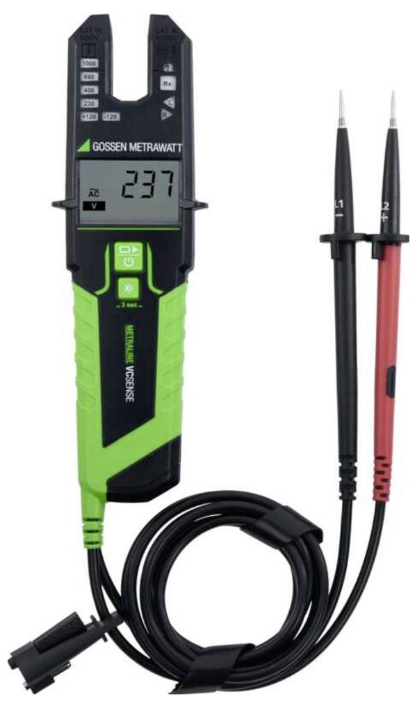 Gossen Metrawatt METRALINE VC Sense Spanningstester  CAT III 1000 V, CAT IV 600 V LED