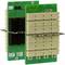 Groene elektronische printplaat met meerdere aansluitingen en opschrift 'Schroff'. Focus op hoofdcomponenten en technische details.