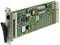 Een groen printplaat-module met verschillende elektronische componenten en aansluitingen, inclusief Ethernet-poort.