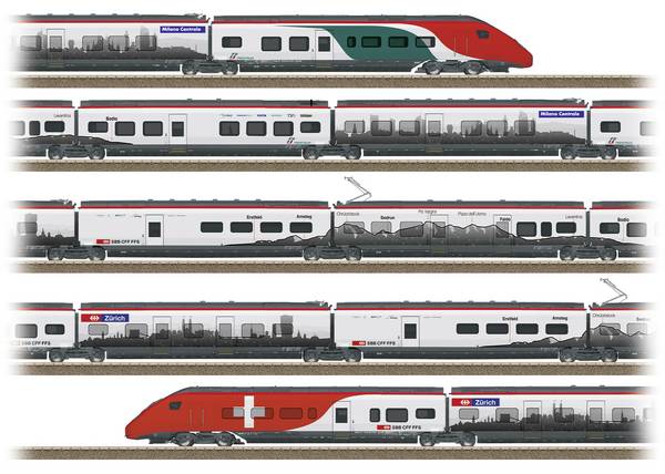TRIX H0 25811 H0 hogesnelheidstreinstel Rabe 501 Giruno van de SBB