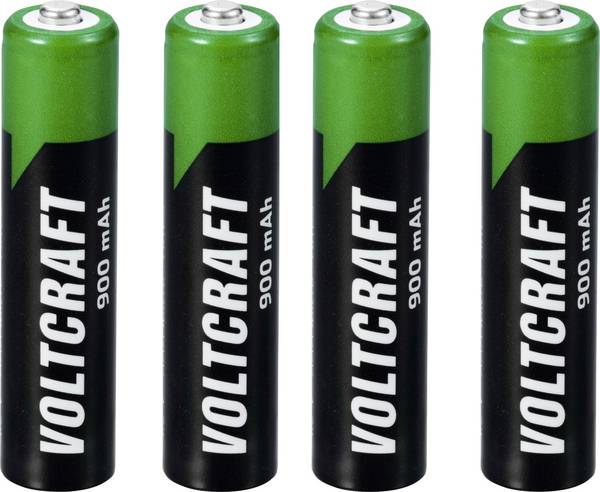 VOLTCRAFT VC-16026040 Oplaadbare AAA batterij (potlood) NiMH 900 mAh 1.2 V 4 stuk(s)