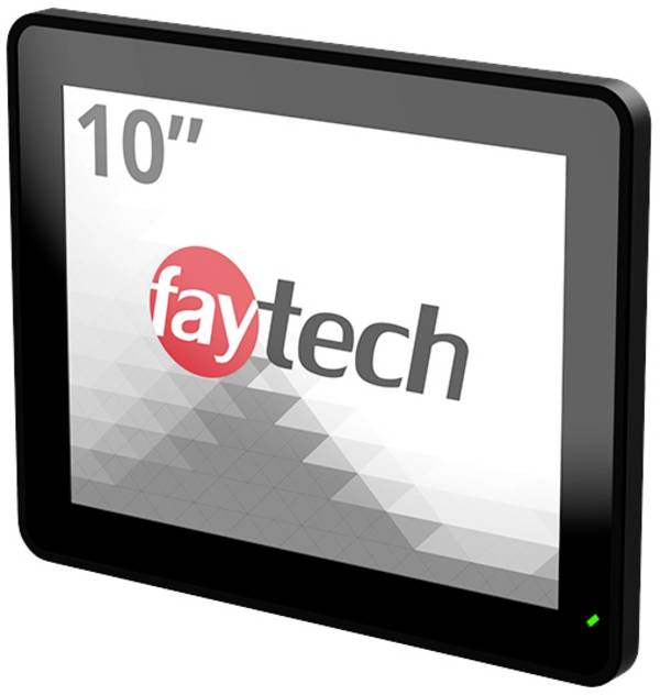 Faytech FT10TMCAPOB Touchscreen monitor Energielabel: C (A - G)  24.6 cm (9.7 inch) 1920 x 1080 Pixel 4:3 10 ms HDMI, DisplayPort, VGA, USB-B, Audio-Line-in IPS LCD