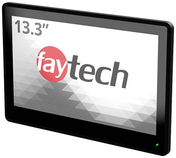 Faytech FT133TMCAPOB Touchscreen monitor Energielabel: D (A - G)  33.8 cm (13.3 inch) 1920 x 1080 Pixel 16:9 14 ms HDMI, DisplayPort, VGA, USB-B, Audio-Line-in IPS LCD