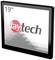 19-inch touchscreen-monitor van Faytech, met zwarte rand, toont het Faytech-logo op het scherm.