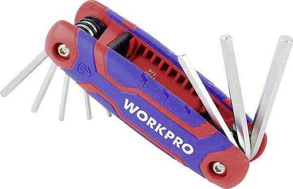 WorkPro  Inbussleutel Dop (zeskant) 1.5 mm, 2.0 mm, 2.5 mm, 3.0 mm, 4.0 mm, 5.0 mm, 6.0 mm, 8.0 mm