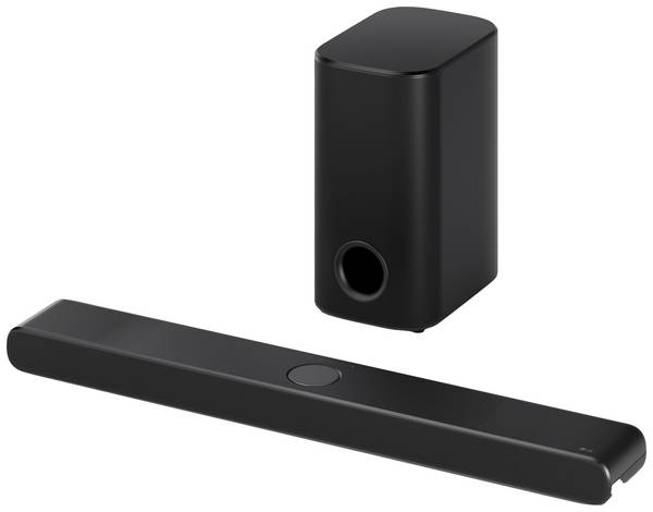 LG Electronics DS77TY.CDEULLK Soundbar Zwart Incl. draadloze subwoofer, Dolby Atmos, High-Resolution Audio, Wandbevestiging, Bluetooth, WiFi
