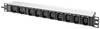 Digitus DN-95427 19 inch Stekkerdoos voor patchkast 1 HE Apparaatcontactdoos C13 10A Geschikt voor kastdiepte: vanaf 300 mm Aluminium, Aluminium (geëloxeerd), Zwart, Zwart (mat), Zwart-zilver, Zwart/zilver
