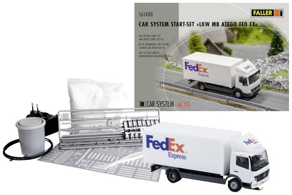 Faller 161488 Start-Set LKW MB Atego FedEx Car system H0 Voertuig