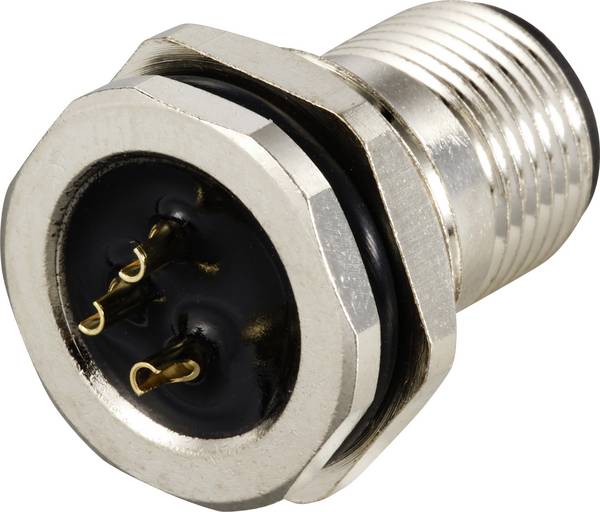 TRU COMPONENTS TC-12833200 Sensor/actuator inbouwstekker M12 Aantal polen (sensoren): 3 Stekker, inbouw 1 stuk(s)