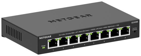 NETGEAR GS308E-400EUS GS308E Netwerk switch 8 poorten 16 GBit/s