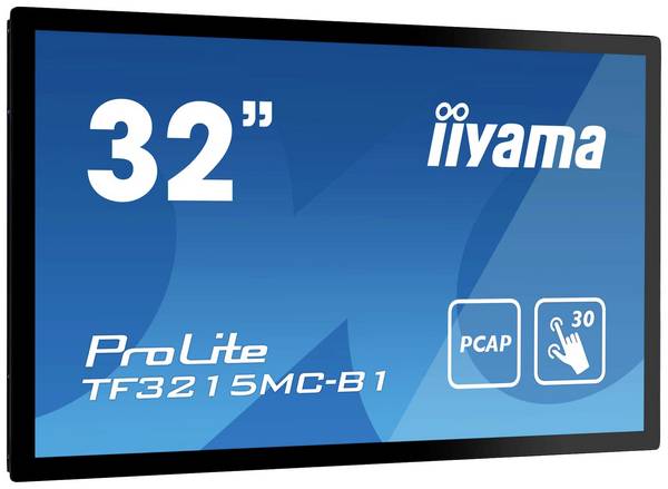 Iiyama ProLite TF3215MC-B2 Touchscreen monitor Energielabel: F (A - G)  80 cm (31.5 inch) 1920 x 1080 Pixel 16:9 8 ms HDMI, DisplayPort, VGA VA LCD