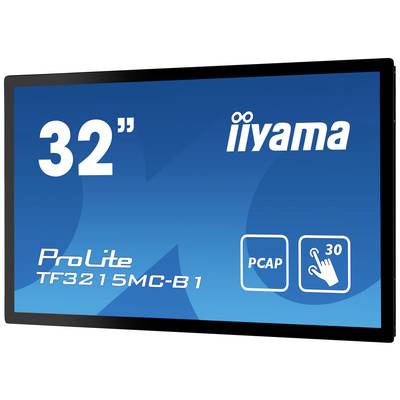 32-inch touchscreen-monitor van Iiyama, model 'ProLite TF3215MC-B1', met PCAP-technologie voor maximaal 30 gelijktijdige aanrakingen.