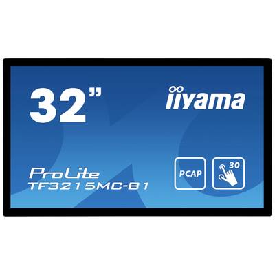 '32"-touchscreenscherm ProLite TF3215MC-B1 van iiyama met PCAP-technologie, geschikt voor toepassingen met tot wel 30 aanraakpunten.'