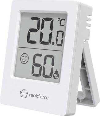 Renkforce RF-6417554 RF-6417554 Draadloze thermo- en hygrometer Wit