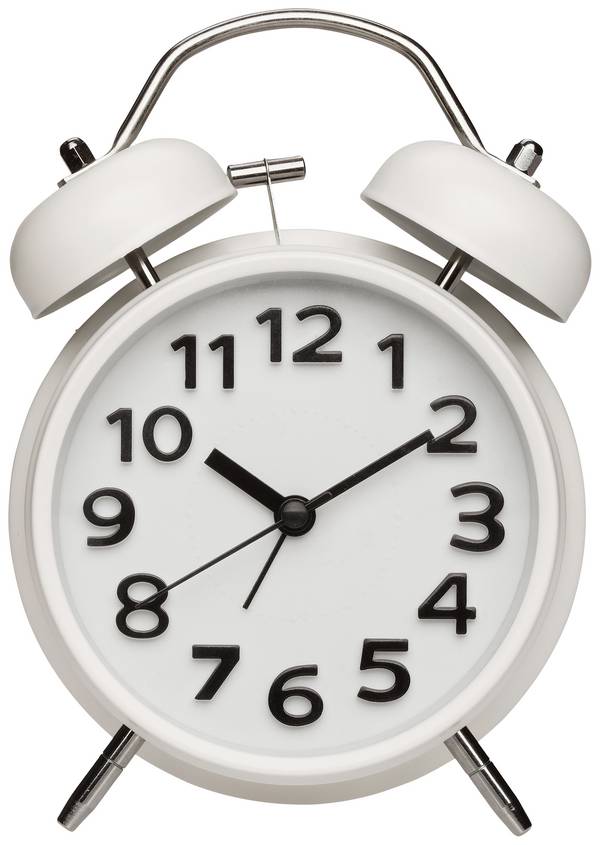 TFA Dostmann 60.1040.02 Wekker Kwarts Wit Alarmtijden 1  Slepend uurwerk (geluidsloos)