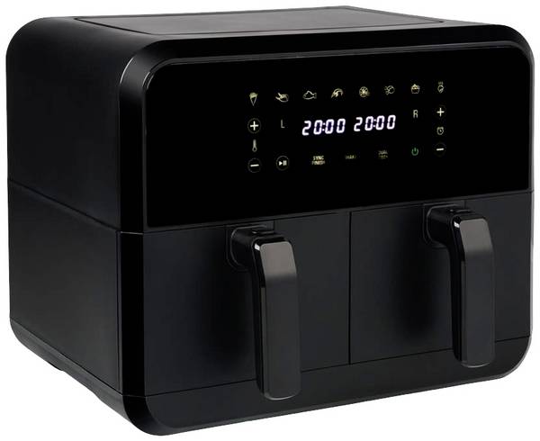 Princess 01.182068.01.001 Dubbele friteuse 8 l 2400 W Met display Zwart