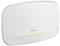 Een witte Zyxel-router, rechthoekig met afgeronde hoeken, toont een groen lampje aan de voorkant.