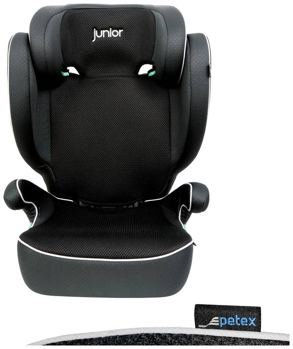 Petex Basic Plus 1600 schwarz HDPE nach ECE R129 Kinderzitje  Zwart