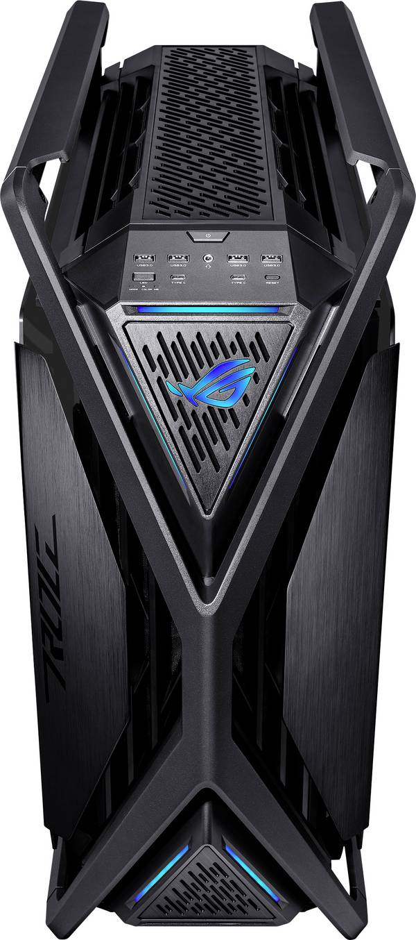 Asus Asus Geh ROG HYPERION GR701 BTF EDITION Full Tower Tower-behuizing, Gaming-behuizing, PC-behuizing Zwart, Transparant Zijvenster, Met ventilatiesleuven, Geïntegreerde verlichting, 4 voorgeïnstalleerde ventilators, Stoffilter