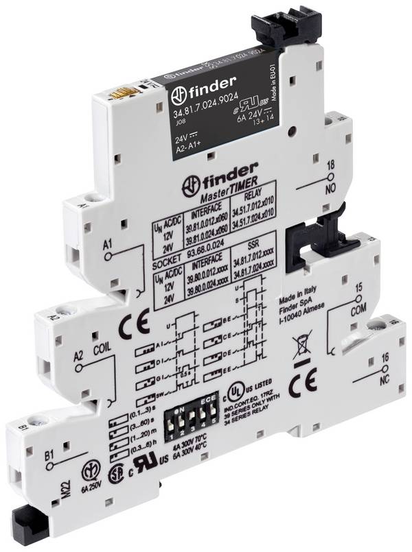Finder 39.80.0.012.9024 Halfgeleiderrelais 12 V DC/AC 6 A 1x NO 1 stuk(s)