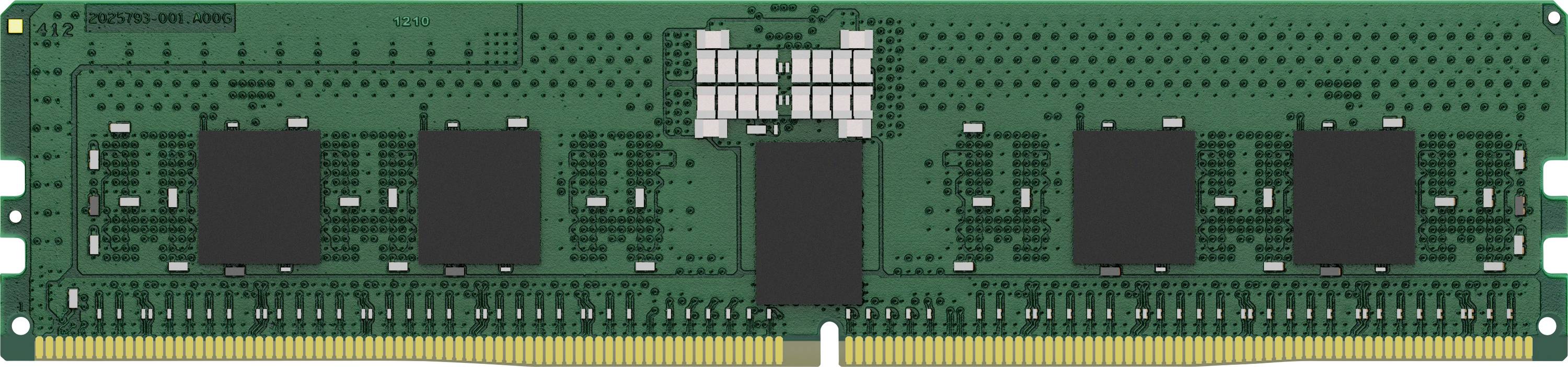 Computergeheugenmodule met groene printplaat en zwarte geheugenchips. Essentieel voor tijdelijke gegevenstoegang en geheugenbewerkingen.