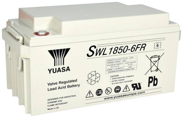 Yuasa  Loodaccu 6 V 132 Ah Loodvlies (AGM) (b x h x d) 350 x 174 x 166 mm  Geringe zelfontlading