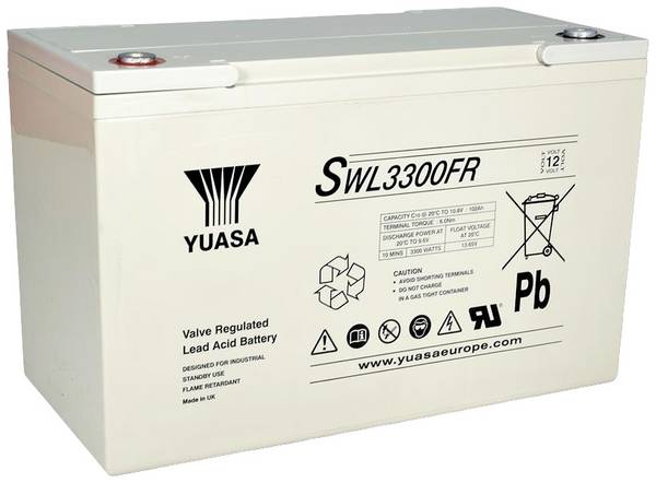 Yuasa  Loodaccu 12 V 110.2 Ah Loodvlies (AGM) (b x h x d) 350 x 225 x 168 mm  Geringe zelfontlading