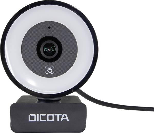 Dicota Webcam Ringlight 5MP Webcam  Microfoon