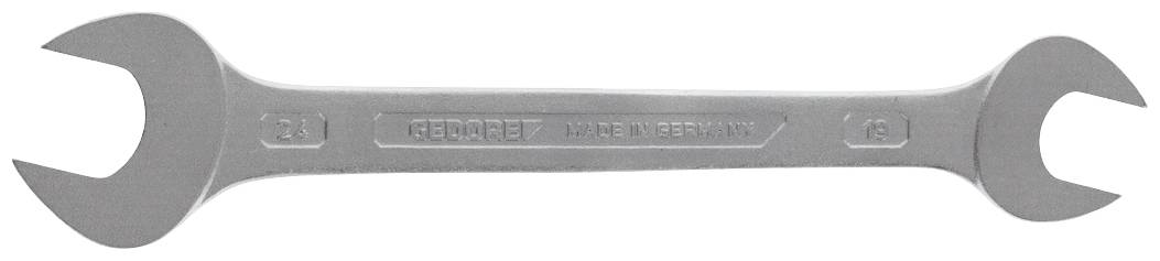 Dubbele steeksleutel van metaal met maten 13 mm en 16 mm. Geschikt voor het losdraaien of vastdraaien van bouten en moeren.