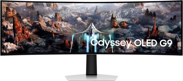 Samsung 34Suxen computermonitor 124,5 cm (49") 5120 x 1440 pixels DQHD OLED zilver