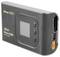 Een grijze oplader met display en twee knoppen aan de voorkant. Opschrift: 'iMars S100 Smart Charger'.