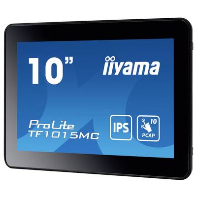 Afbeelding van een 10-inch Iiyama ProLite TF1015MC display met IPS-technologie en PCAP-touchfunctie.
