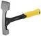 Een grote, grijze hamer met een gele, gerubberde handgreep en het opschrift 'DEWALT 20 oz'.