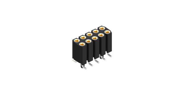 Fischer Elektronik Female header (precisie) Aantal rijen: 2 10025978 10 stuk(s)