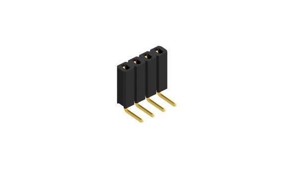 Fischer Elektronik Female header (standaard) Aantal rijen: 1 10026509 10 stuk(s)