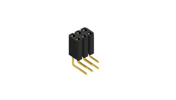 Fischer Elektronik Female header (standaard) Aantal rijen: 2 10026572 10 stuk(s)