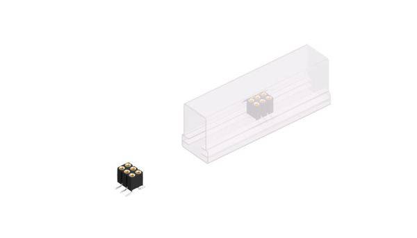 Fischer Elektronik Female header (precisie) Aantal rijen: 2 10027846 10 stuk(s)