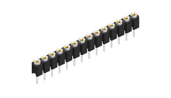 Fischer Elektronik Female header (precisie) Aantal rijen: 1 10039725 10 stuk(s)-0