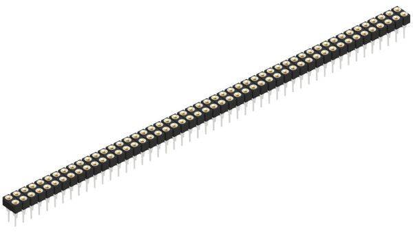 Fischer Elektronik Female header (precisie) Aantal rijen: 2 10041107 10 stuk(s)