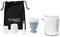 Draagbare wasmachine met accessoires en transporttas, merknaam 'TECHNAXX GERMANY'. Geschikt voor camping of reizen.