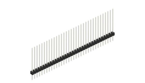 Fischer Elektronik Male header (standaard) Aantal rijen: 1 10047016 10 stuk(s)-0