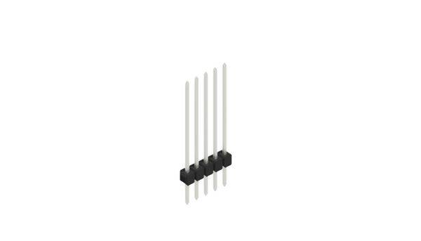 Fischer Elektronik Male header (standaard) Aantal rijen: 1 10046919 10 stuk(s)-0
