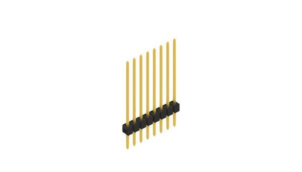 Fischer Elektronik Male header (standaard) Aantal rijen: 1 10046926 10 stuk(s)-0
