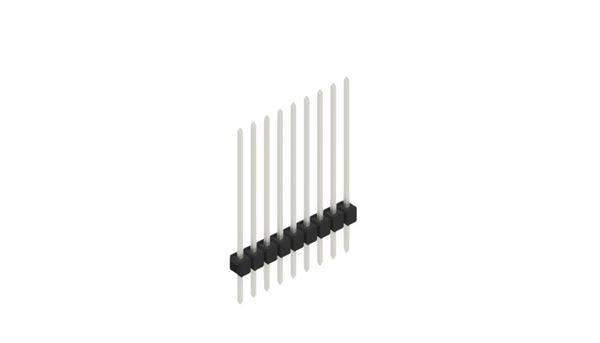Fischer Elektronik Male header (standaard) Aantal rijen: 1 10046932 10 stuk(s)-0